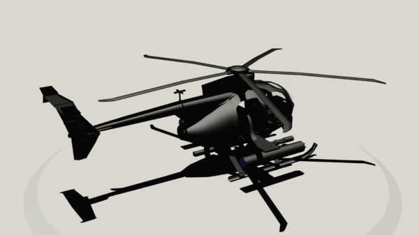 free max mode ah-6 little bird attack helicopter - AH-6 Little Bird by KoffeinFlummi